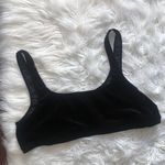 Good American black velvet crop top 5 Photo 0