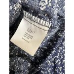 John Galt Brandy Melville  Maura Blue Off the Shoulder Floral Crop Top Photo 3