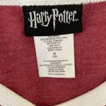Harry Potter  Women Top M Red Hogwarts School Graphic Design Casual White Accents Photo 1