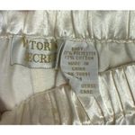 Victoria's Secret Pajama Set & Robe Womens Medium Ivory Satin Jacquard Floral M Photo 5