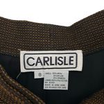 Carlisle Vintage Havana Wool Tweed 3 Piece Blazer Skirt and Pants Suit Set New Photo 8