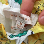 Skies Are Blue  women's medium yellow tiered floral skirt, length 19", waist 13" Photo 1