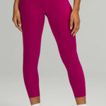 Lululemon  Base Pace High Rise Crop Leggings Wild Berry Size 2 Photo 0