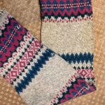 Eddie Bauer  Fair Isle Wool Blend Scarf Nordic Winter Cabin Cozy Boho Warm Skiing Photo 2