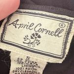 Vintage April Cornell Maxi Dress Small Minimalist Black Whimsygoth Witchy Goth Photo 5