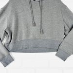 Wild Fable Gray‎ Cropped Hoodie Drawstring Pullover Long Sleeve Casual Comfy xS Photo 1