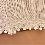 Lilly Pulitzer Jaya Sweater V Neck Pom Pom Tank Top Metallic Grey XS Photo 5