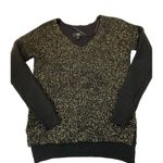 Mossimo Women Size Medium Knit Sweater Black Gold #D2 Photo 5