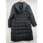 Cole Haan Women's Signature Hooded Down Full Length Puffer Coat Black XL Pockets Photo 2