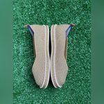 Rothy's The Espadrille in Gold Stripe Loafer Flats Size W8.5 *no ties* NWOT Tan Photo 4