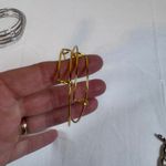 Adjustable Bangle Bracelets Gold Tone Set of 2 Stackable Minimalist Jewelry Photo 1