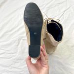 Nude Tan Faux Suede Ren Fair Witchy Pirate Wench Lace Up High Heel Boots 9 Photo 5