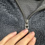 Dylan  Grey Teddy Bear Quarter Zip Sweater Womens S Casual Cosy Athletic Warm Photo 2