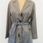 Sonoma Jean Blue Denim Jacket Striped Women's Size Petite Large Button Front Photo 0