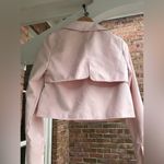 I Heart Ronson  Baby Pink Cropped Sueded Jacket Small S Photo 8