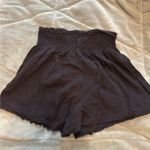 SheIn Black Flowy Shorts Ruffle Photo 2
