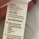 Refuge  Athletics Women's Cropped Sweatshirt Pullover Crew White‎ Size Large NWT Photo 2