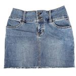 Tommy Hilfiger Denim Cut Off Skirt Sz 0 Photo 0
