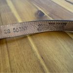 Justin Boots Justin black top grain cowhide heart buckle belt size 28 Photo 4