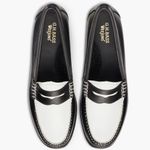 NEW G.H. Bass Whitney Weejuns Loafers Black White Leather 5.5 Photo 4