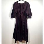 COS Dress 6 Puff Sleeve Midi Prairie Cottage Milkmaid Witchy Goth Flowy Pleated Photo 1