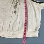 Free People Give Him the Cold Shoulder Beaded Gauzy Cold Shoulder Top ordrA4 Photo 9