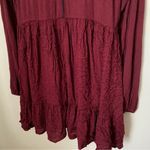 Crimson Dress Long Sleeve Turtleneck Red Casual Neutral Photo 3