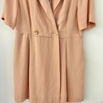 Topshop Button Blazer Dress Romper Blush Pink Size 12 NWT Photo 5