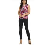 IBKUL Sleeveless Polo Shirt Large Black Red Golf Active Performance Cap Sleeve Photo 2