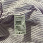 Hill House  Size Large Linen The Laura Dress Lilac Stripe $165 Photo 11