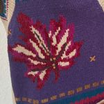 Vintage fall Squirrel Sweater Vest Ramie Cotton 90s Fall Knit small embroidered Tan Photo 9