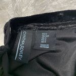 Cynthia Rowley Black Crushed Velour Crop Top Tie Neck Sz Small Photo 6