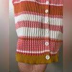 Forever 21 Kitschy 70s Retro Multicolor Striped Ribbed Knit Soft Autumn Layering Tank Top L Photo 3