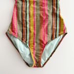 prAna [] Multi-Color Fergusen Cacti Soleil Stripe One-Piece Swimsuit Sz Medium M Photo 7