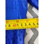 Leith Royal Blue Swiss Dot Faux Wrap Dress – Size Small Photo 2