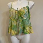 American Eagle  Y2K Tie Front Baby Doll Top sz XL Photo 8