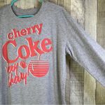 Coca-Cola XL Crewneck Long Sleeve Cherry Coke Very Cherry Cropped T-Shirt Photo 3