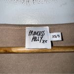 Princess Polly  beige‎ cropped knit long sleeve rouched top Xs/s CP3 Photo 2