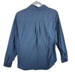 Carhartt Cotton Blue Bozeman Long Sleeve Lightweight Button Up Shirt Women's L Photo 2