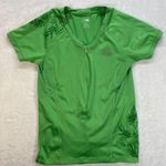 The North Face  Cycle Bike Jersey Womens Size Small S Green Shirt 1/4 Zip Dri Fit Photo 0