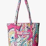 Vera Bradley Retired Wildflower Paisley Pink Tote Bag RARE Photo 0