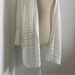 Charter Club  Size 1x Lightweight Cardigan Sweater White Lace Fun Sleeve Photo 4