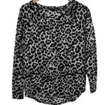 EXPRESS Black Leopard Pullover Sweater Top Size Small Photo 0