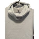 Balance Collection  Quilted‎ Funnel Cowl Neck Pullover Lightweight Gray Top Large Photo 4