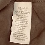Everlane The Washable Silk Relaxed Button Down Shirt Covert Green Size 14 Photo 4