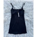SKIMS Smooth Lounge Skimpy Strap Scoop Neck Mini Dress Obsidian Size Small Photo 2