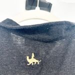 Cotélac Womens Linen Wool Blend Quiet Luxury Short Sleeve Collared Knit Top M Black Size M Photo 6