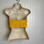 Free People  Intimately Yellow Satin Bandeau Top D16 Photo 1