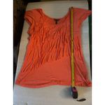 Nicole Miller Dubarry Pink Ruffled Short Sleeve Top L Coquette Girl Fairycore Photo 5