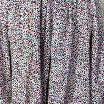 NSF Silk Floral Printed Balloon Sleeve Top Red Green Size US XS‎ Photo 8